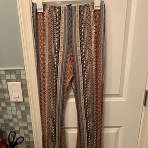 Tribal print flare pants. Great Condition.
